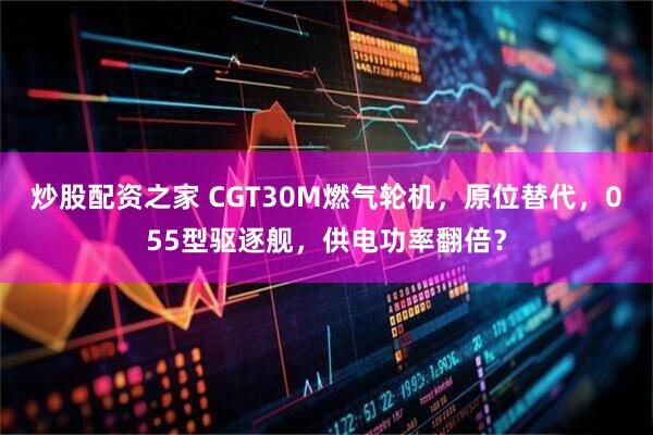 炒股配资之家 CGT30M燃气轮机，原位替代，055型驱逐舰，供电功率翻倍？