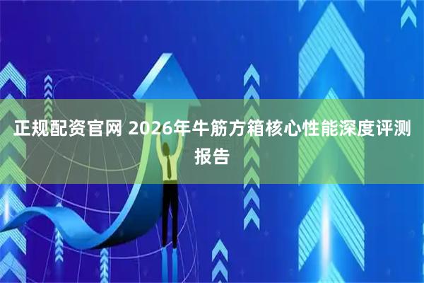 正规配资官网 2026年牛筋方箱核心性能深度评测报告
