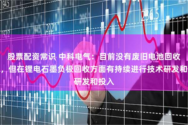股票配资常识 中科电气：目前没有废旧电池回收业务，但在锂电石墨负极回收方面有持续进行技术研发和投入